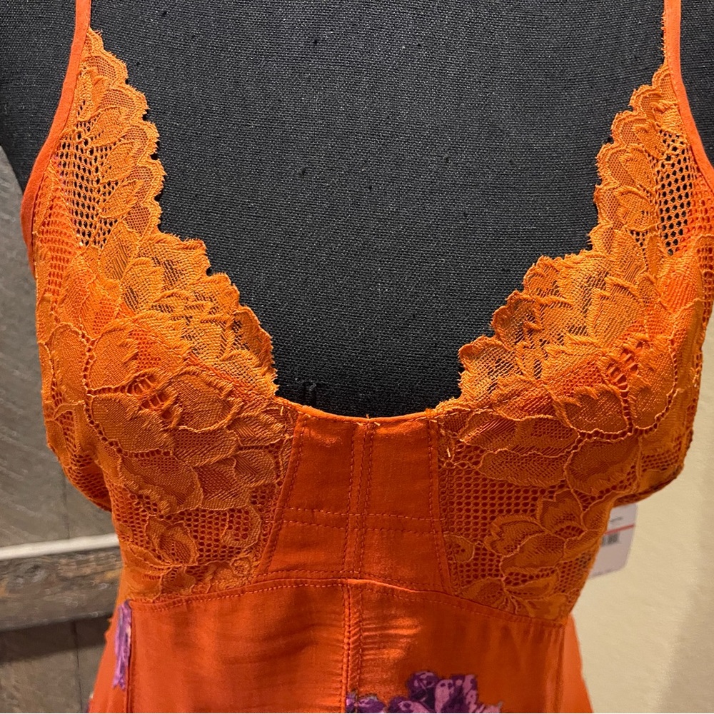 New Free People Table for 2 Trapeze Dress in Multi-combo. XS - Picture 5 of 8